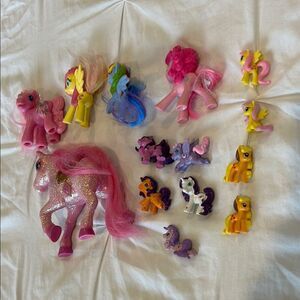 Lot of 14 Assorted Sizes My Little Pony Figures